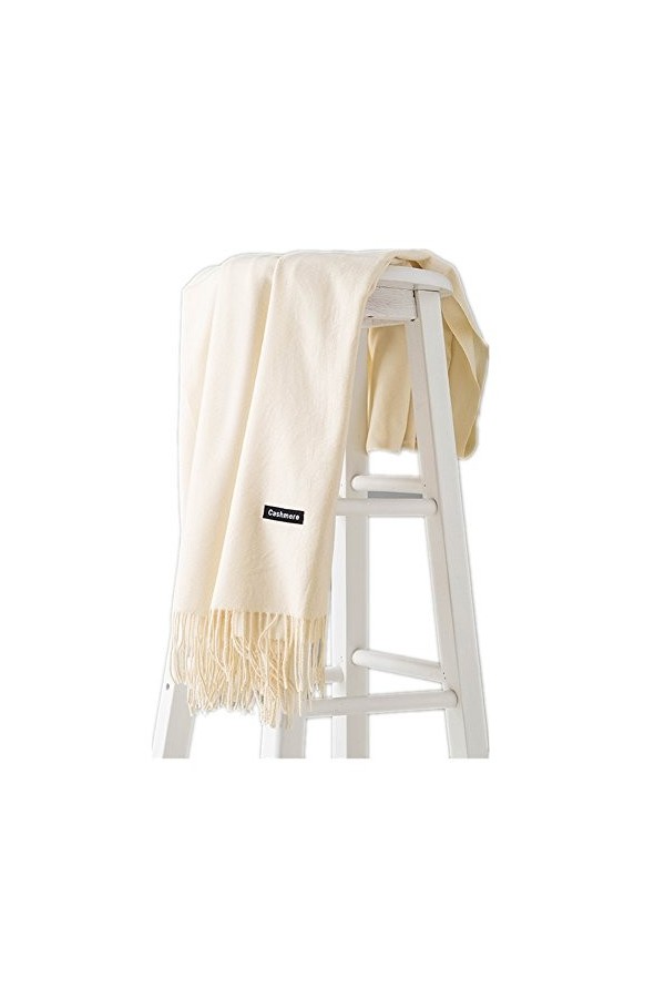 Vedomon Mode Unisexe Souple en Cachemire Écharpes et foulards Pashminas Châles Écharpe pour Femmes Hommes Fringe Long Hiver A