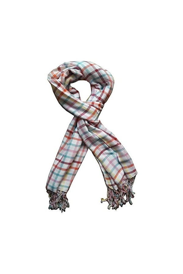 KVR - Écharpe unisexe super douce en tissu polyester à carreaux - Pour homme et femme, Combo-9