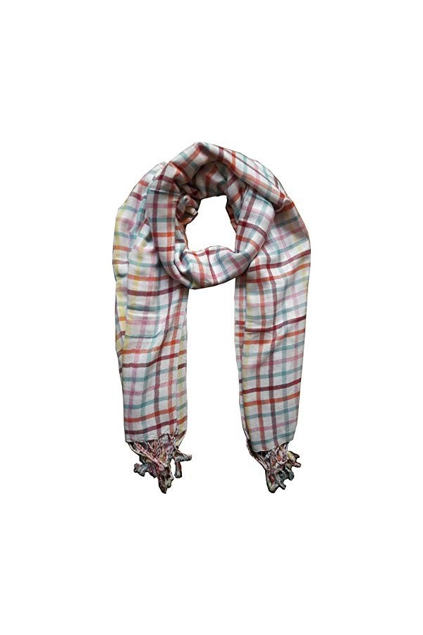 KVR - Écharpe unisexe super douce en tissu polyester à carreaux - Pour homme et femme, Combo-9