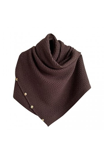 ikasus Femme Hiver Echarpe Ponchos - Chaud Écharpe Pashmina Châle Wrap - Mode Couleur Unie Femmes Couverture Écharpe Cou Écha