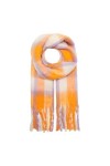 ONLY Écharpe ONLMIA CHECK SCARF CC, Rouille orange, Taille Unique