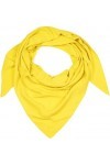 styleBREAKER 01020044 Écharpe triangulaire en mousseline de coton pour femme Couleur unie, jaune, taille unique