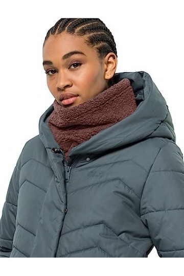 Jack Wolfskin High Curl Loop W Écharpe pour Temps Froid Femme, Framboise, Taille Unique