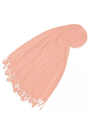 LORENZO CANA Echarpe de 50% Cachemire et 50% Laine pour la femme – 70 x 180 cm, unicolore, monochrome - souple et noble – une