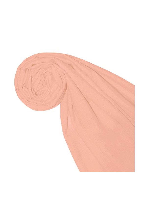 LORENZO CANA Echarpe de 50% Cachemire et 50% Laine pour la femme – 70 x 180 cm, unicolore, monochrome - souple et noble – une