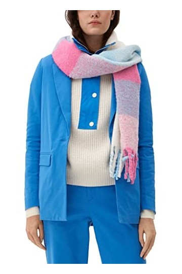 s.Oliver Schal Echarpe, Blue, Taille Unique aux Femmes