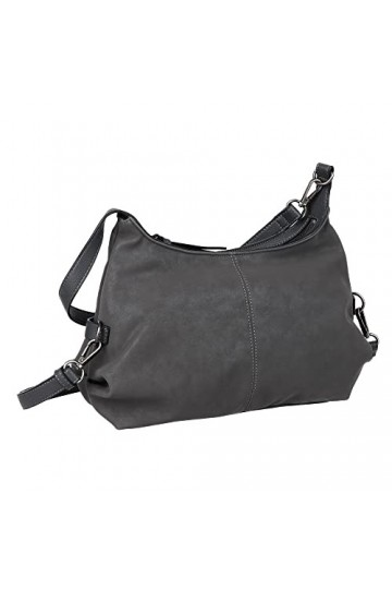 TOM TAILOR Denim Ayana, Sac de Cross Femme, Gris foncé
