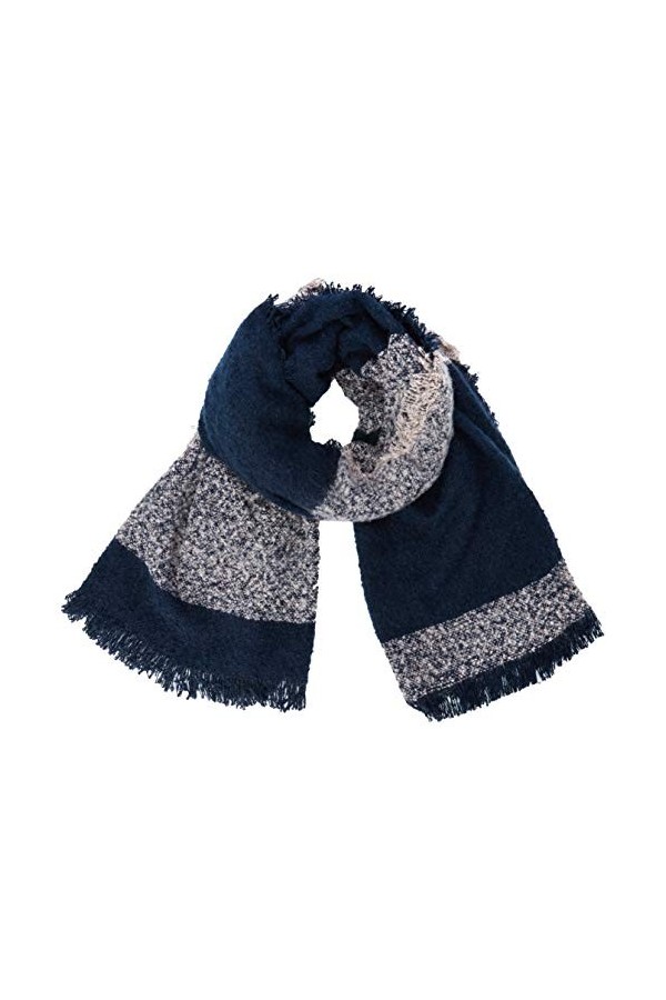 ICHI Iabeatrice Strip SC Echarpe, Rouge Winetasting 15518.0 , Unique Taille Fabricant: One Femme