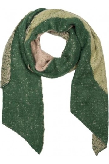 styleBREAKER 01017156 Écharpe douce en tissu 3 couleurs pour femme Forme asymétrique Étole dhiver chaude Multicolore, Vert f