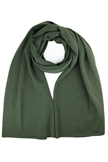 Ever Bloom Écharpe longue en tricot doux pour femme - Écharpe légère - Pour lautomne et lautomne - Couleur unie - 176 x 62 