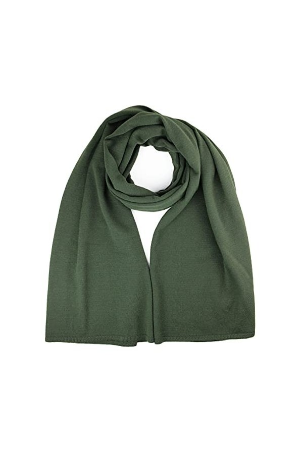 Ever Bloom Écharpe longue en tricot doux pour femme - Écharpe légère - Pour lautomne et lautomne - Couleur unie - 176 x 62 