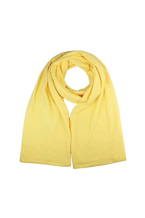 Ever Bloom Écharpe longue en tricot doux pour femme - Écharpe légère - Pour lautomne et lautomne - Couleur unie - 176 x 62 