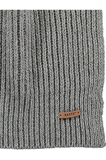 Barts Karlini Scarf Écharpe en cuir gris, uni pour femme
