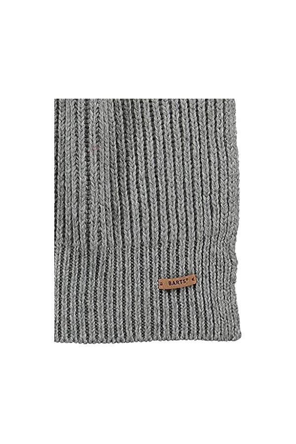Barts Karlini Scarf Écharpe en cuir gris, uni pour femme