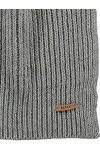 Barts Karlini Scarf Écharpe en cuir gris, uni pour femme