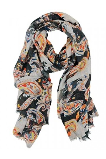 collezione alessandro Cachemire Écharpe, Noir, Taille Unique Femme