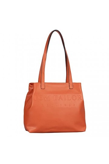 Tom Tailor Renee, Shopper XL Femme, Orange