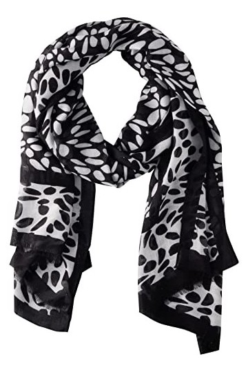 s.Oliver BLACK LABEL Écharpe, Schwarz, Taille Unique Femme