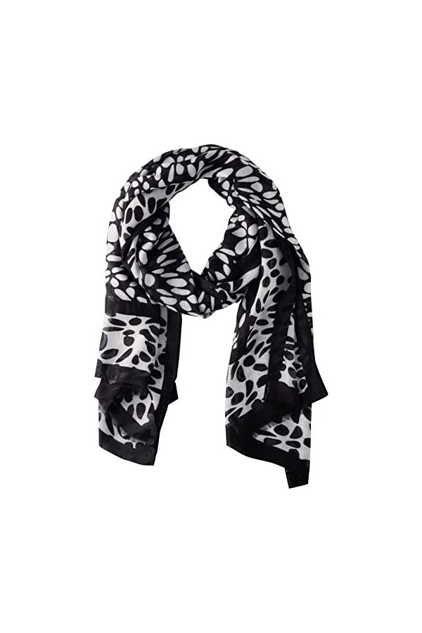 s.Oliver BLACK LABEL Écharpe, Schwarz, Taille Unique Femme