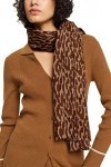 ESPRIT 102ea1q315 Écharpe Tendance, 210/Marron, Taille Unique Femme
