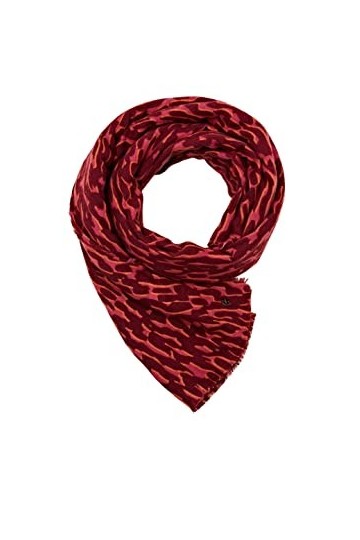 ESPRIT 102ea1q315 Écharpe Tendance, 600/rouge Bordeaux, Taille Unique Femme