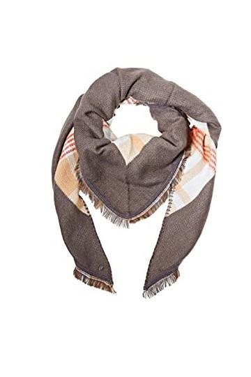 ESPRIT 082ea1q308 Écharpe Tendance, 030/Grey, Taille Unique Femme