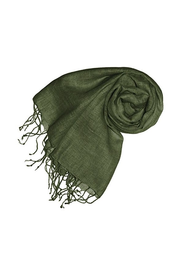 LORENZO CANA - Echarpe - Uni - Femme vert Olive