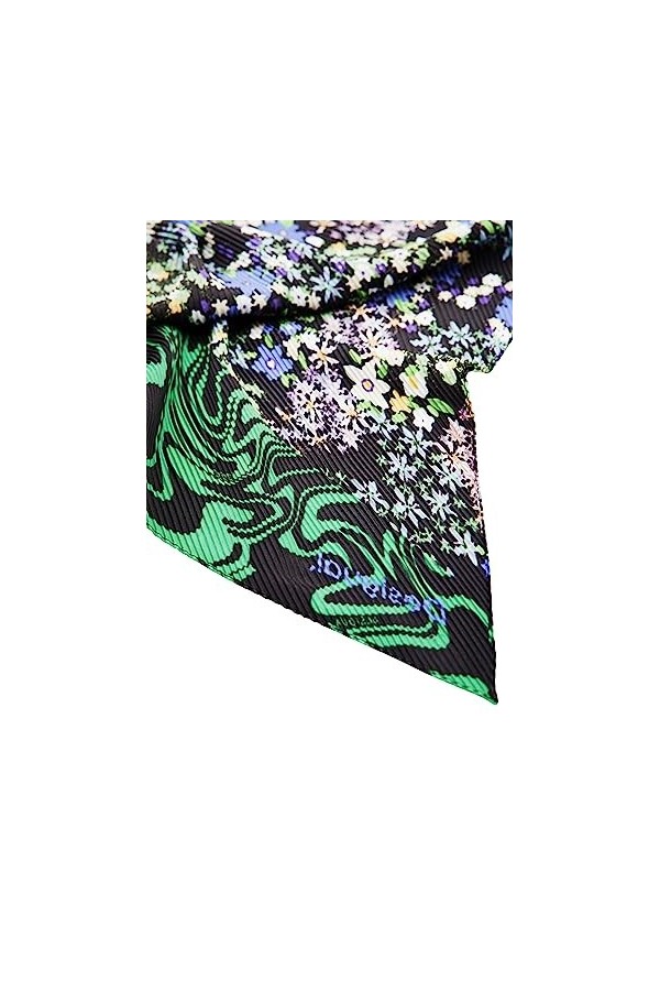 Desigual Fou_PSICO Flor Carre, Vert, Taille Unique Femme