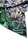Desigual Fou_PSICO Flor Carre, Vert, Taille Unique Femme