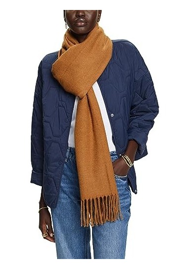ESPRIT 993ea1q314 Écharpe de Mode, 235/Caramel, Taille Unique Femme
