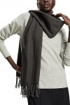 ESPRIT 993ea1q314 Écharpe de Mode, 020/Dark Grey, Taille Unique Femme