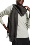 ESPRIT 993ea1q314 Écharpe de Mode, 020/Dark Grey, Taille Unique Femme