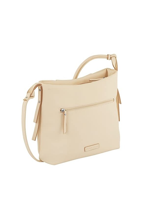 TOM TAILOR Melany, Sac à bandoulière Femme, Ecru, M