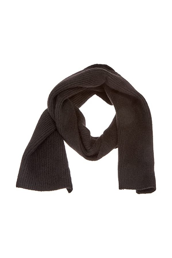 Superdry Studios Luxe Écharpe tricotée, Noir, Taille Unique Femme