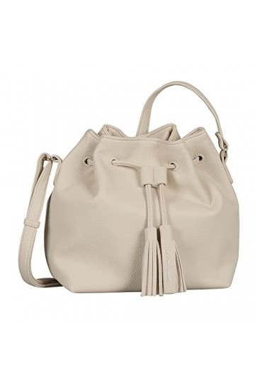 Tom Tailor Camilla, Sac à bandoulière Femme, Blanc cassé