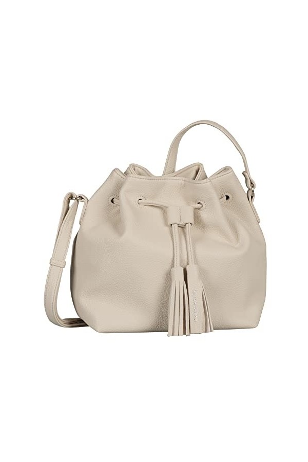 Tom Tailor Camilla, Sac à bandoulière Femme, Blanc cassé