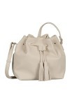 Tom Tailor Camilla, Sac à bandoulière Femme, Blanc cassé