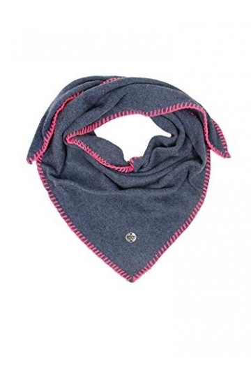 Zwillingsherz Femme DreieckstuchMkKidsHeckelrand901 ApparelHeadNeckCovering, Bleu JeansRose, Taille Unique