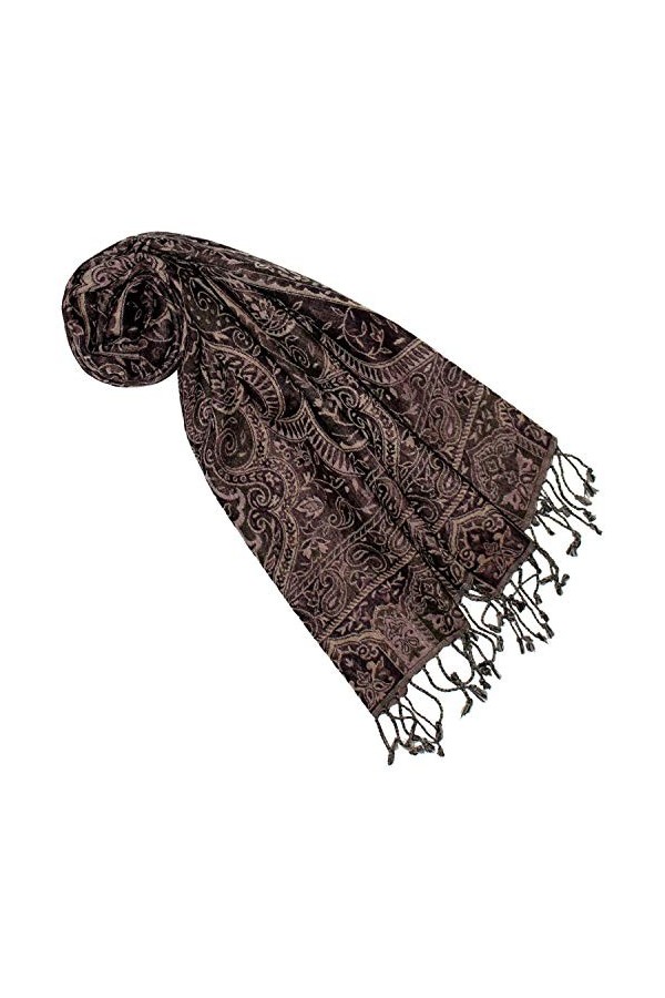 LORENZO CANA - Écharpe en laine mérinos - Agneau paisley - Multicolore - 35 cm x 160 cm