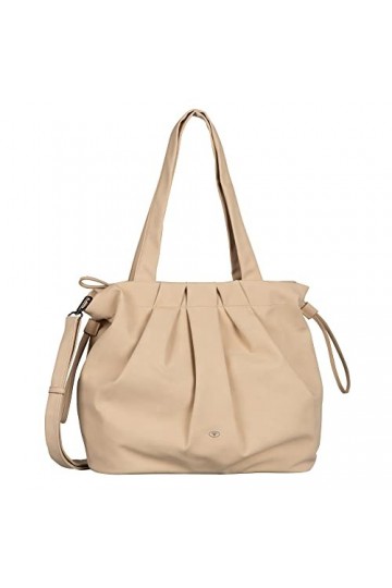 Tom Tailor Aurelia, Sac Cabas avec Fermeture éclair Femme, Beige