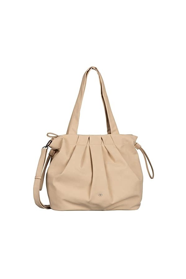 Tom Tailor Aurelia, Sac Cabas avec Fermeture éclair Femme, Beige