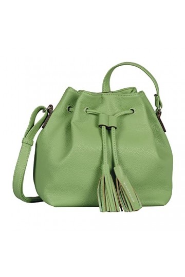 Tom Tailor Camilla, bandoulière Sac Femme, Vert, One Size
