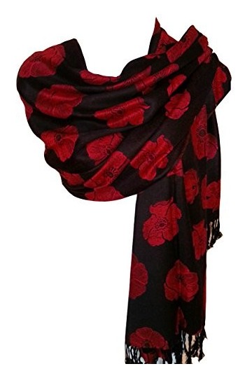 Écharpe pashmaina en viscose douce et chaude, Noir , L