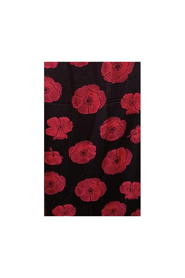 Écharpe pashmaina en viscose douce et chaude, Noir , L