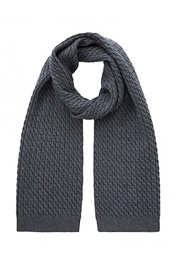 TOM TAILOR 1032649 Écharpe en Tricot Basique Femme ,30281 - Evident Anthracite Melange ,ONESIZE