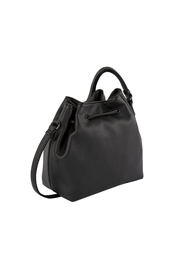 Tom Tailor Camilla, Sac à bandoulière Femme, Noir