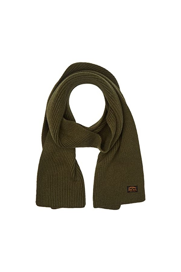 Superdry Radar Écharpe, Noir, Taille Unique Homme