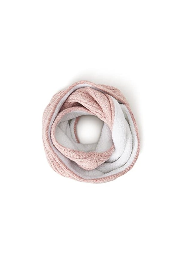 Superdry Gracie Cable Snood Écharpe pour Temps Froid, Candy Pink Tweed, OS Taille Fabricant:OS Femme