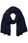 Superdry Lannah Cable Scarf Écharpe pour Temps Froid, Grey Marl, OS Femme