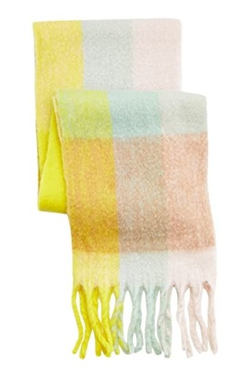 ONLY Onlagnes Life Scarf Acc tissé Écharpe, Maize/Checks : Multi Colour Check, Taille Unique Femme